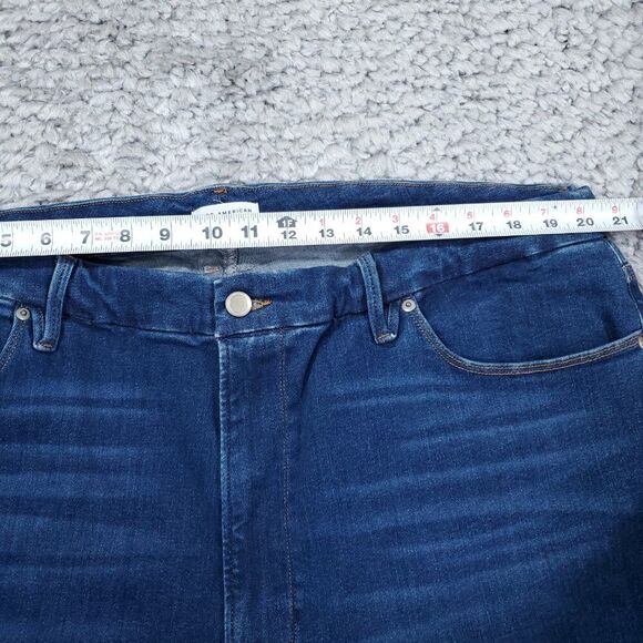 Good American Always Fits Good Legs Ankle Skinny Jeans Distressed Size 28-32 - Picture 9 of 11